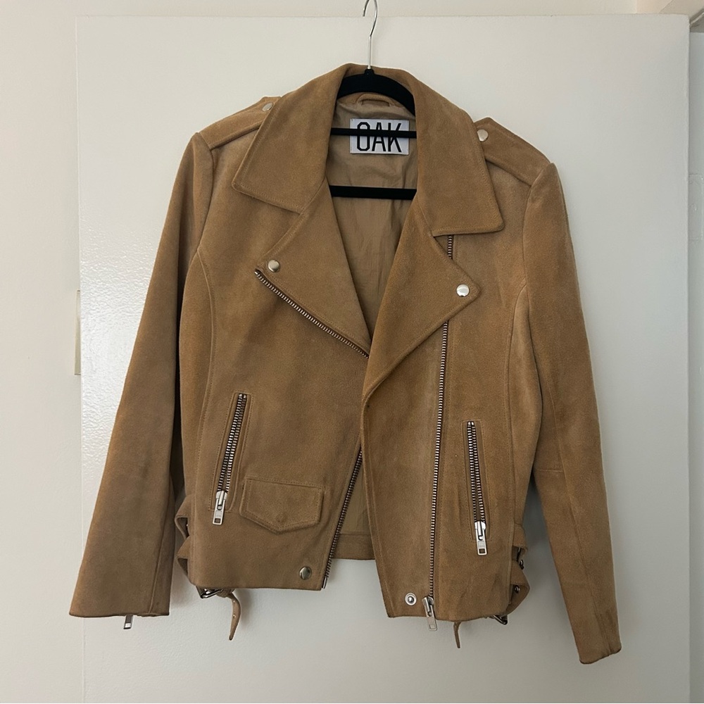 OAK NYC Tan Suede Women's Jacket